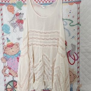 Free People intimately voile and lace trapeze slip